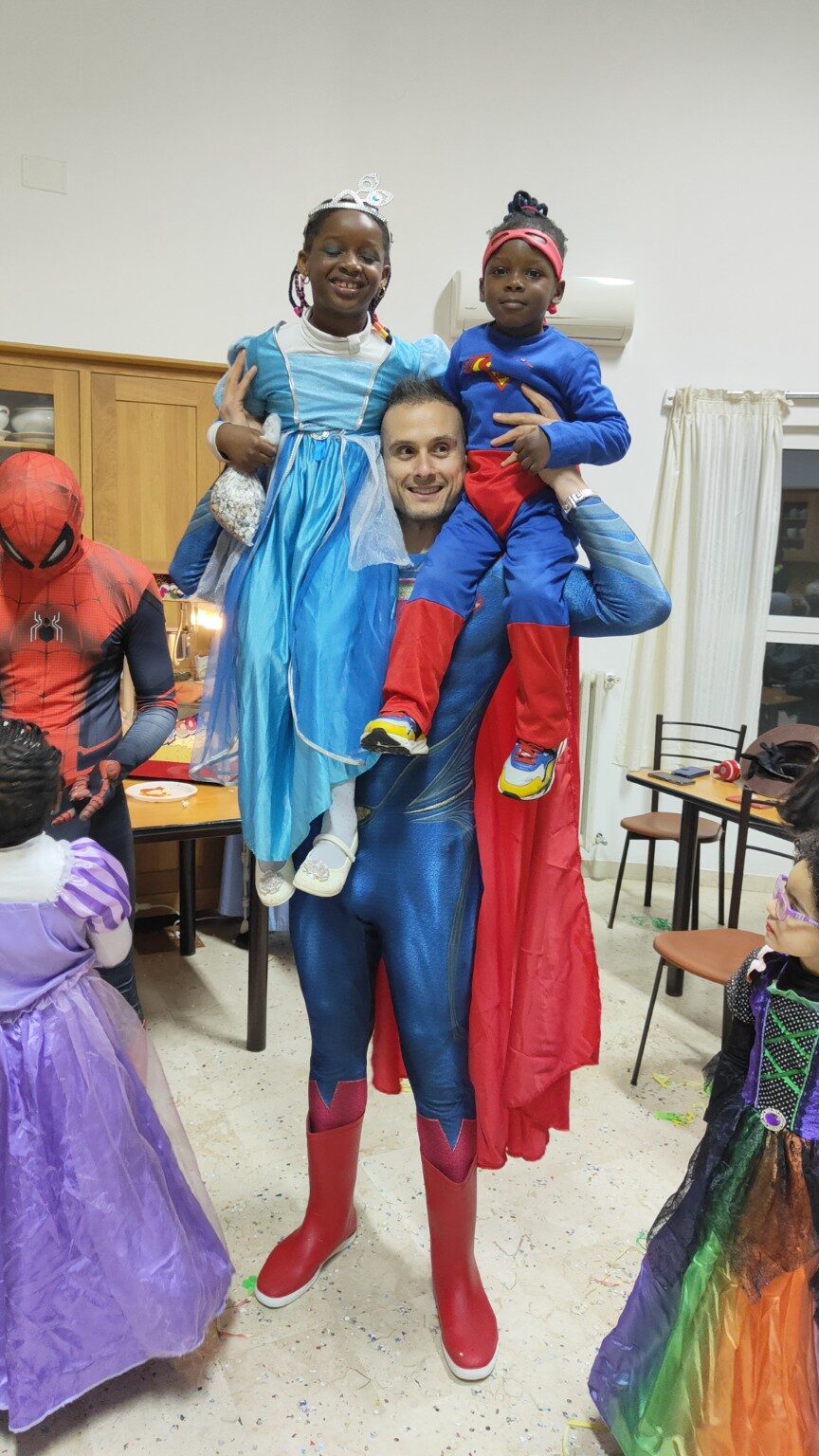 I bambini della Casa di Accoglienza in un momento vissuto insieme